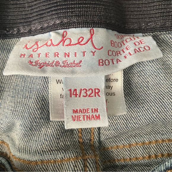 Isabel Maternity Skinny Bootcut Jeans Size 14/32R - Picture 2 of 4